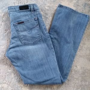 Vintage Harley-Davidson MotorClothes Biker Chick Blue Jeans Waist 30" Size 8